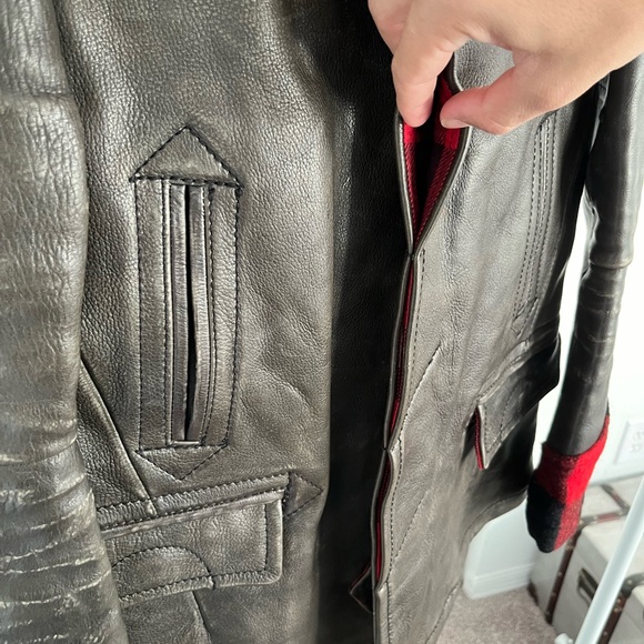 Grail Number (N)ine 2008 F/W Cowhide Leather Jacket - Picture 6 of 15